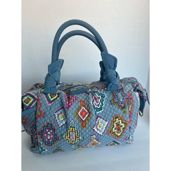 Vera Bradley Purse Hadley East West Tote In PAINTED MEDALLIONS - Picture 4 of 13